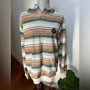 Billabong Ron Jon’s Surfshop Striped Hoodie with Patch